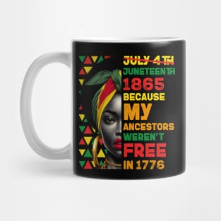 Juneteenth Black Women Celebrating Black Freedom Day 1865 Mug